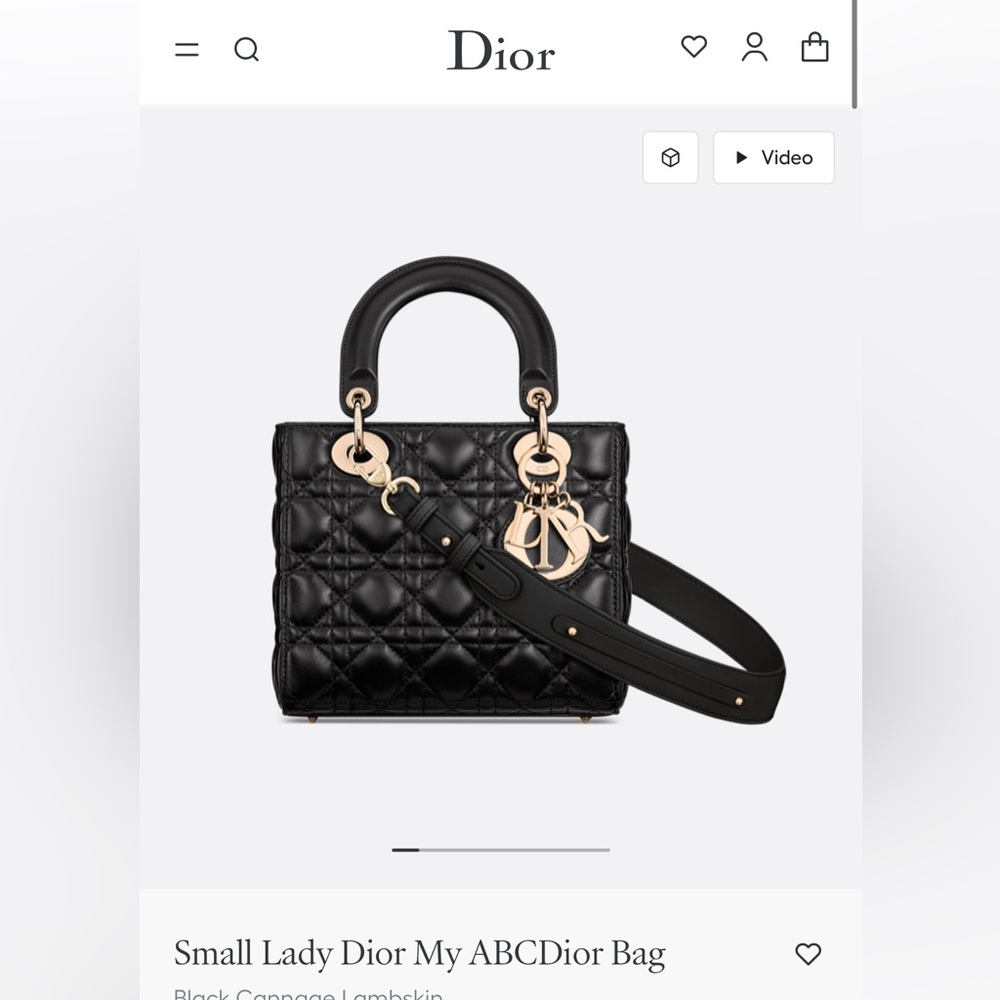 Dior Black Quilted Mini Bag